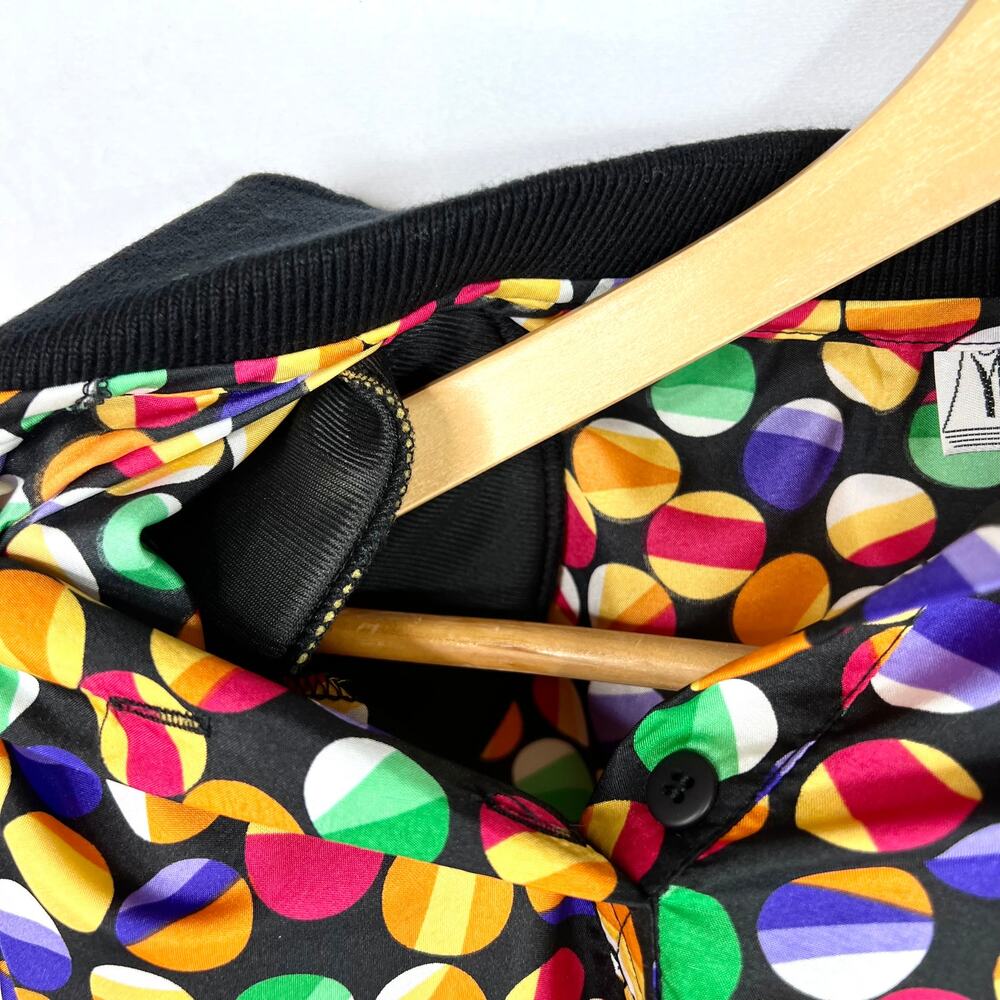 Vintage 80s Notations Funky Circle Blouse Small - Picture 4 of 5